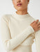 Crop Mock Neck Sweater in White - Usolo Outfitters-KOTON