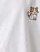 Cute Cat Graphic T-shirt in White - Usolo Outfitters-KOTON