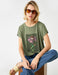 Dead SunFlower T-shirt in Green - Usolo Outfitters-KOTON