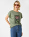 Dead SunFlower T-shirt in Green - Usolo Outfitters-KOTON