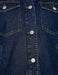 Faux Fur Lined Trucker Jacket in Dark Indigo - Usolo Outfitters-KOTON