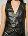 Faux Leather Vest - Usolo Outfitters-KOTON