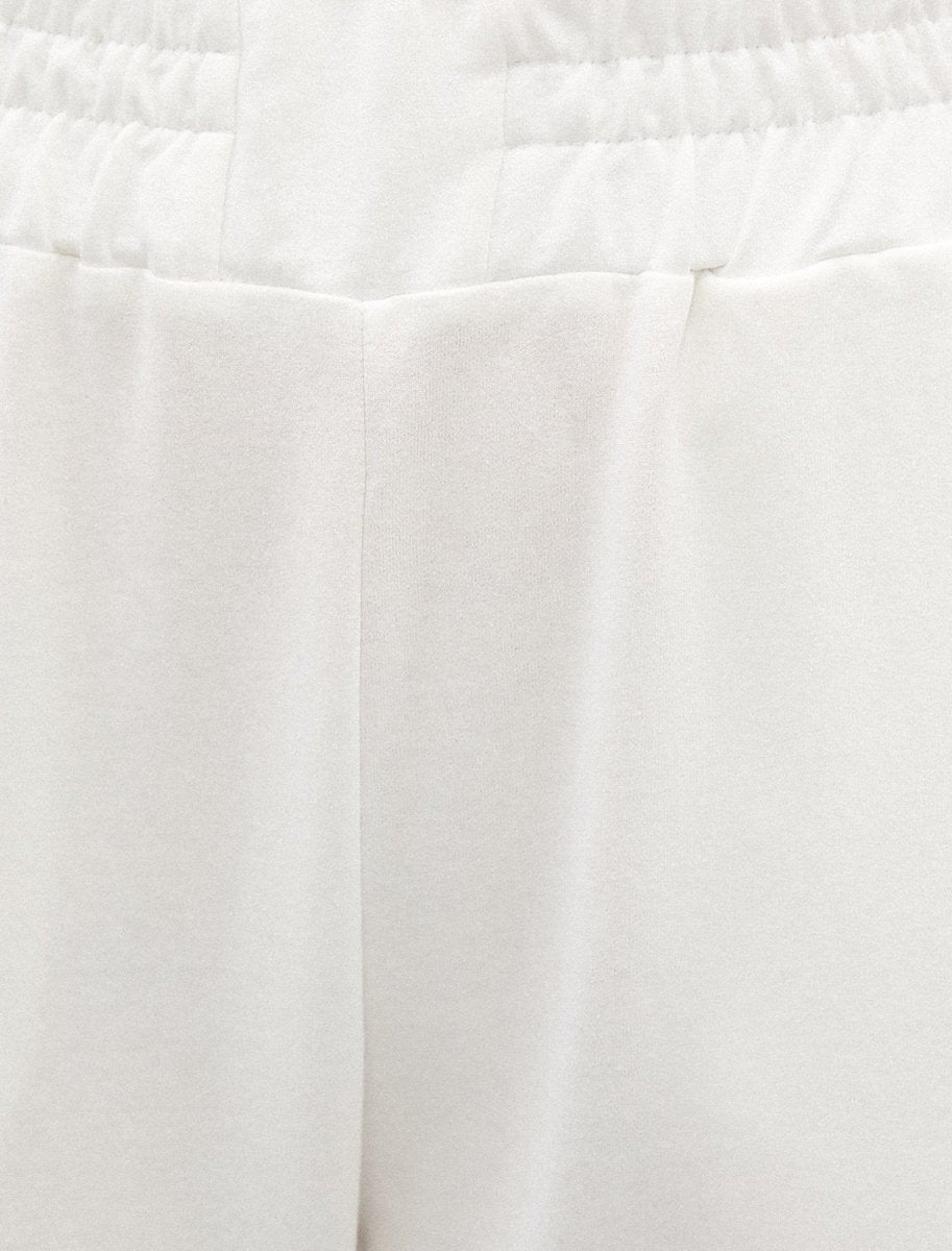 Flat Front High Waist Sweatpants in White - Usolo Outfitters-KOTON