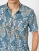 Floral Print SS Shirt in Blue - Usolo Outfitters-KOTON