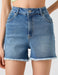 Fray High Waist Jean Shorts in Blue Wash - Usolo Outfitters-KOTON