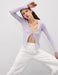 Front Tie Cardi in Lilac - Usolo Outfitters-KOTON