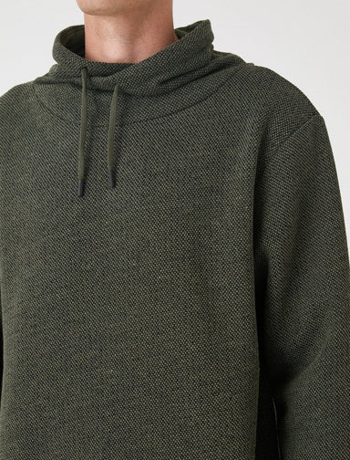 Funnel Neck Sweatshirt in Green - Usolo Outfitters-KOTON