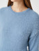 Fuzzy Crew Neck Sweater in Blue - Usolo Outfitters-KOTON