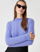 Fuzzy Crew Neck Sweater in Purple - Usolo Outfitters-KOTON
