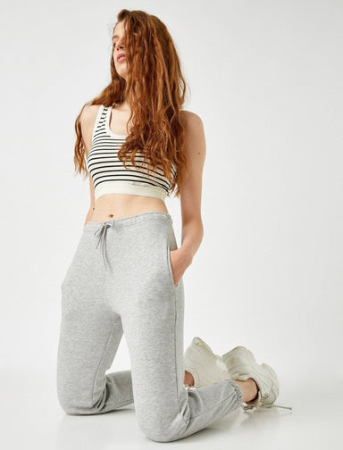 Jogger Girlfriend Gris Clair - Usolo Outfitters-KOTON
