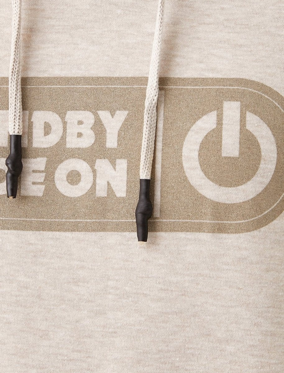 Graphic Hoodie in Beige - Usolo Outfitters-KOTON