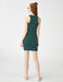 Mini robe débardeur à col haut à rayures vertes - Usolo Outfitters-KOTON
