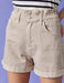 High Rise 4" Paperbag Shorts in Sand - Usolo Outfitters-KOTON