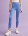 High Rise Leggings in Blue - Usolo Outfitters-KOTON