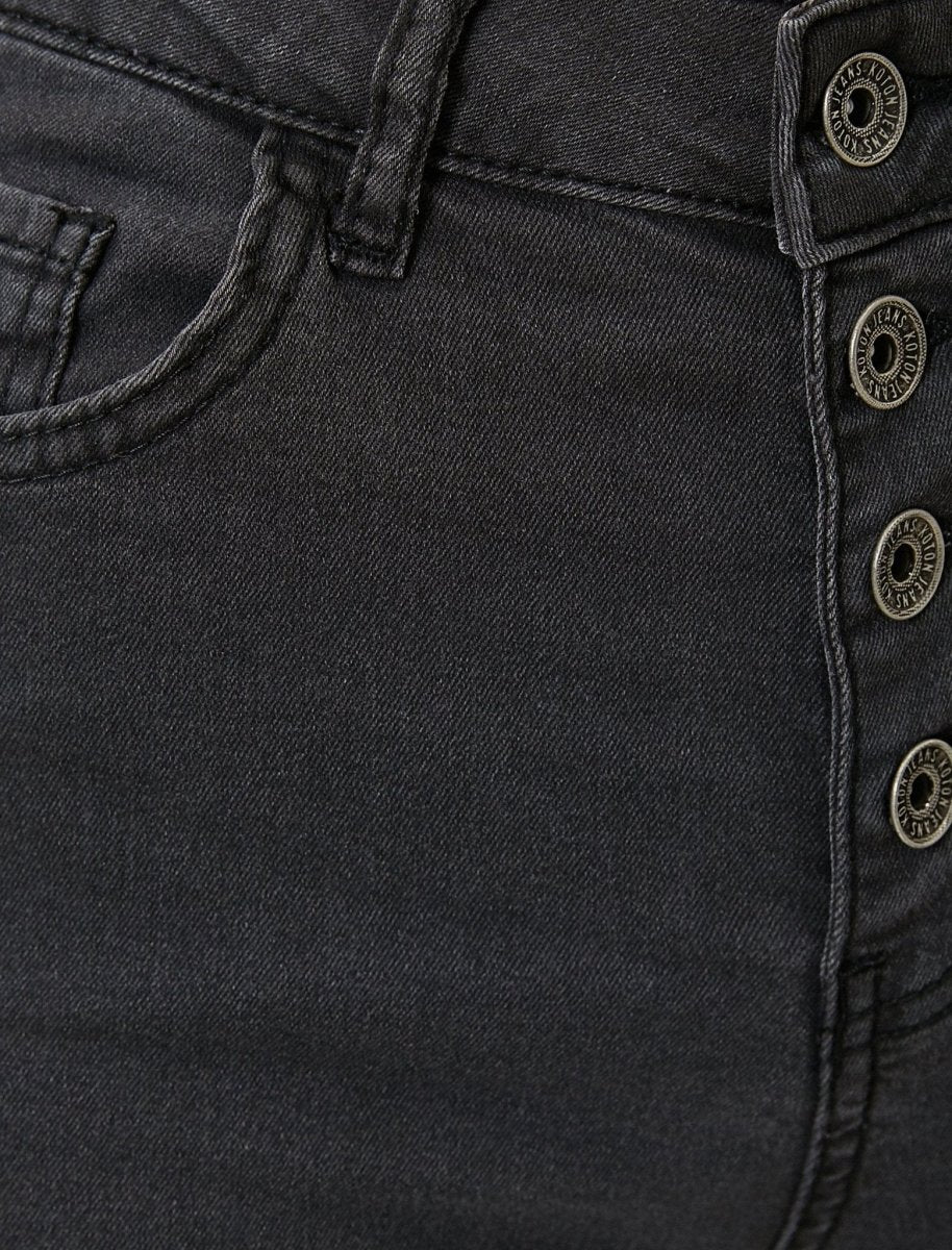 Jean skinny taille haute anthracite - Usolo Outfitters-KOTON