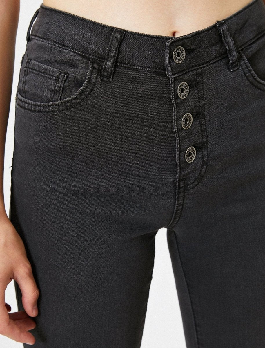 Jean skinny taille haute anthracite - Usolo Outfitters-KOTON