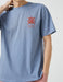 Japanese Slogan Graphic T-shirt in Indigo - Usolo Outfitters-KOTON