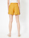 Linen Belted Shorts in Mustard - Usolo Outfitters-KOTON