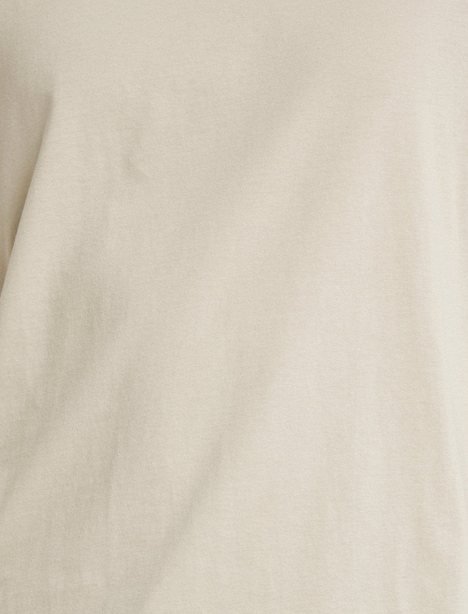 T-shirt long à col rond beige - Usolo Outfitters-KOTON