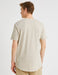 Long Fit Crew Neck T-Shirt in Beige - Usolo Outfitters-KOTON
