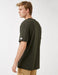 Long Fit Crew Neck T-Shirt in Dark Olive - Usolo Outfitters-KOTON