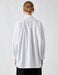 Chemise longue oversize boutonnée en popeline blanche - Usolo Outfitters-KOTON