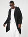 Longline Hooded Cardigan in Black - Usolo Outfitters-KOTON