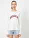 Loose Fit Long Sleeve Tshirt in White - Usolo Outfitters-KOTON