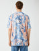 T-shirt oversize imprimé marbré bleu - Usolo Outfitters-KOTON