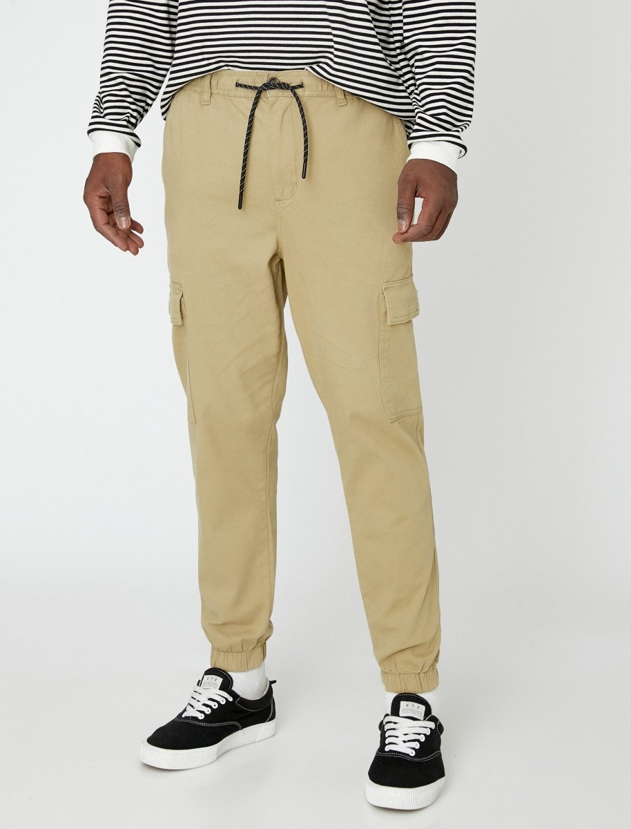 Men's Cargo Joggers Khaki Usolo Outfitters - Main Image