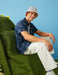 Chemises décontractées pour hommes à manches courtes bleu marine - Usolo Outfitters-KOTON