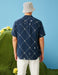 Chemises décontractées pour hommes à manches courtes bleu marine - Usolo Outfitters-KOTON