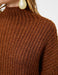 Mock Neck Chunky Sweater in Dark Brown - Usolo Outfitters-KOTON