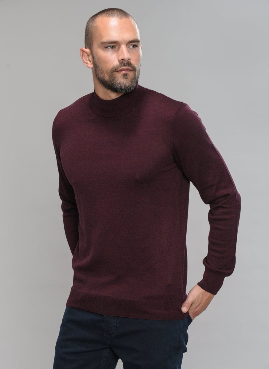 Mockneck Sweater - Usolo Outfitters-PEOPLE BY FABRIKA