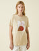 Mystery Woman Portrait Tshirt in Beige - Usolo Outfitters-KOTON