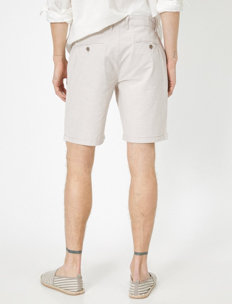 Natural Look Chino Shorts in Sand - Usolo Outfitters-KOTON