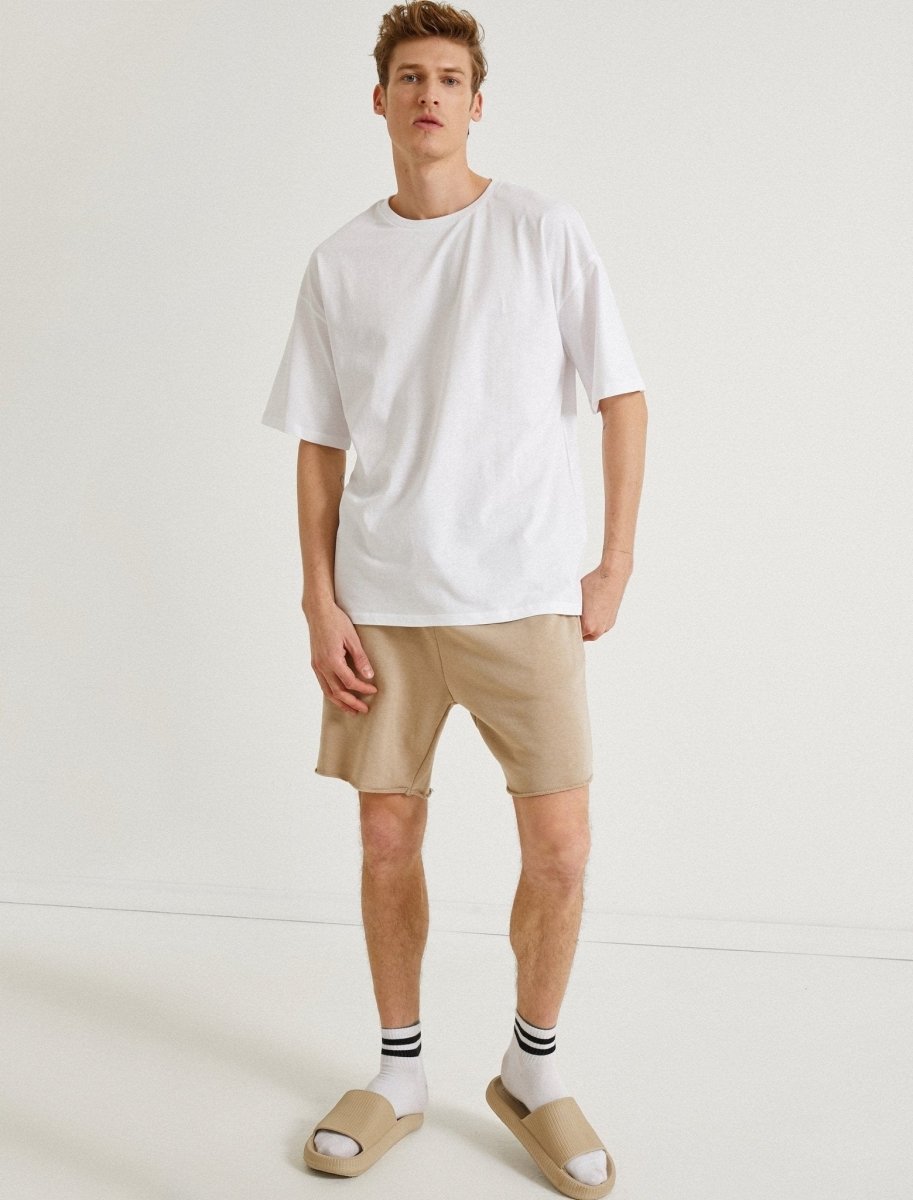 Oversize Basic Tshirt in White - Usolo Outfitters-KOTON