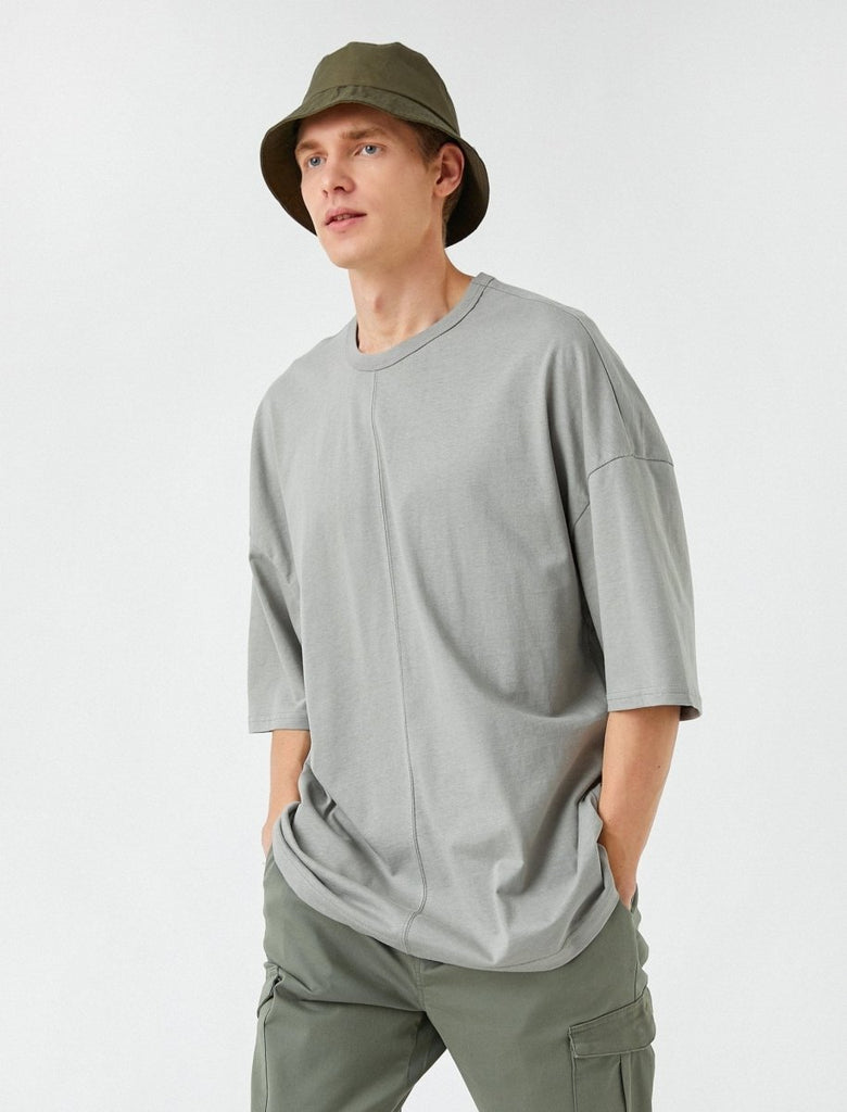SHADOWS dig ロンT XXL oversize-front-seam-t-shirt-in