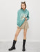Oversize Graphic Hoodie in Green - Usolo Outfitters-KOTON