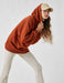 Oversize Hooded Sweatshirt in Brown - Usolo Outfitters-KOTON