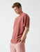 Oversize Overdye T-Shirt in Clay - Usolo Outfitters-KOTON