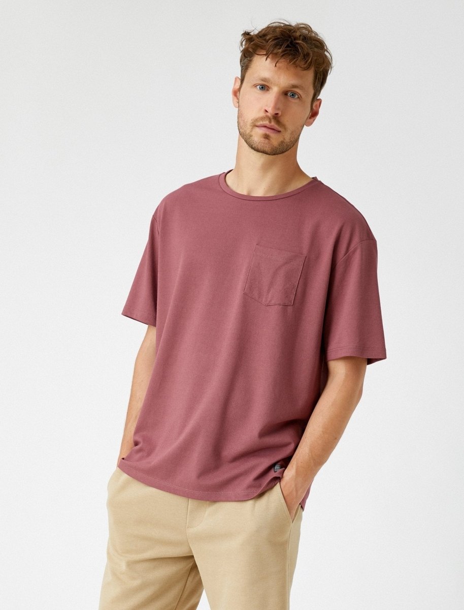 Oversize Pocket T-Shirt in Clay - Usolo Outfitters-KOTON