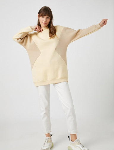 Oversize Tunic Jumper in Cream - Usolo Outfitters-KOTON