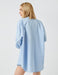 Oversized Poplin Shirt in Blue - Usolo Outfitters-KOTON