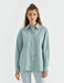 Oversized Poplin Shirt in Teal Green - Usolo Outfitters-KOTON