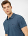Pique Polo Shirt in Heather Navy - Usolo Outfitters-KOTON