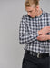 Plaid Button-Down Shirt in Navy - Usolo Outfitters-PEOPLE BY FABRIKA