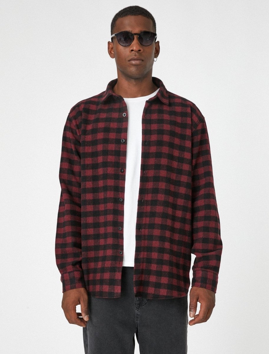 red and black flannel dress shirt Rothco Extra Heavyweight Buffalo Plaid Flannel Shirt