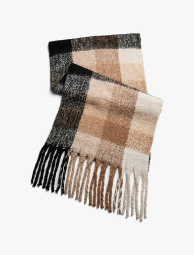 Plaid Scarf in Camel - Usolo Outfitters-KOTON