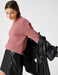 Pull à épaules plissées en rose - Usolo Outfitters-KOTON